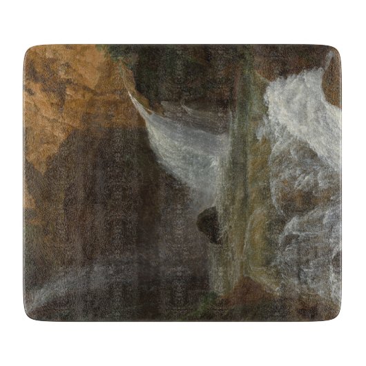 Uitzicht van de watervallen in Tivoli (door Bidaul Snijplank (Voorkant)