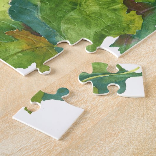 Uitzicht van de Waterverf van Bath Puzzle Legpuzzel (Zijkant)