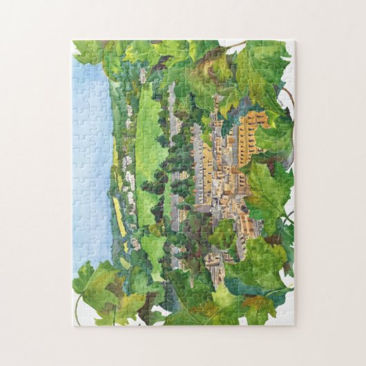 Uitzicht van de Waterverf van Bath Puzzle Legpuzzel (Verticaal)