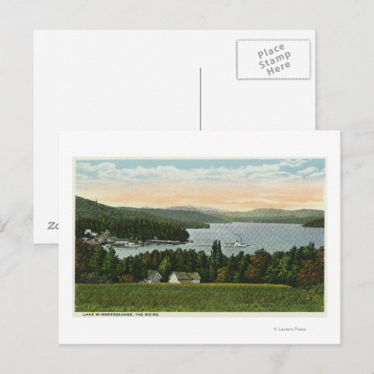 Uitzicht van de Weirs Briefkaart (Voorkant / Achterkant)