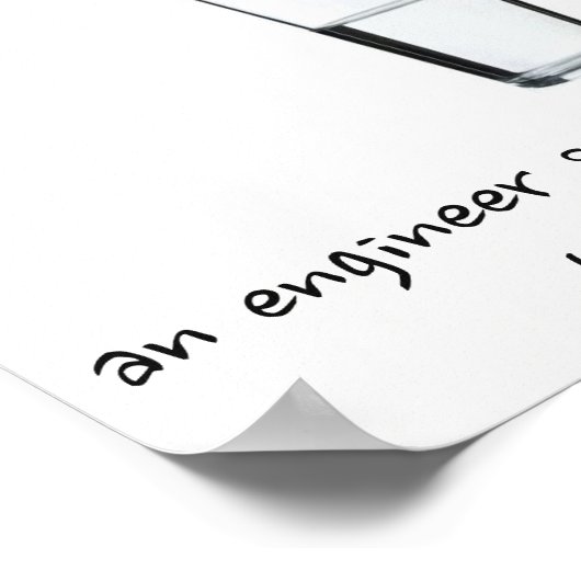 Uitzicht van de wereld van de ingenieur poster (Hoek)