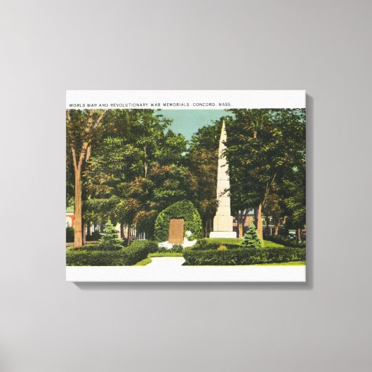 Uitzicht van de Wereldoorlog, Revolutionaire Oorlo Canvas Afdruk (Voorkant)