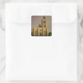Uitzicht van de West Facade, begonnen met c.1135 Vierkante Sticker (Tas)