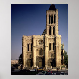 Uitzicht van de West-facade, met c.1135 (foto) Poster