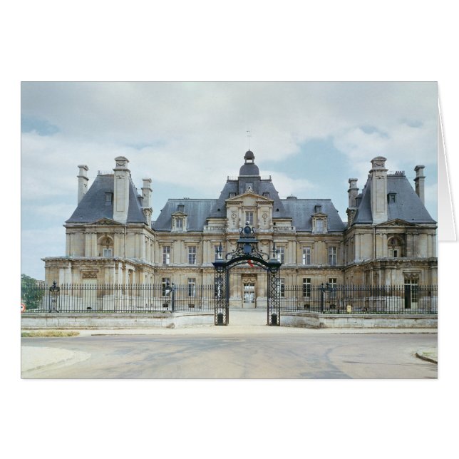 Uitzicht van de West-facade van Chateau de Maisons (Voorkant Horizontaal)