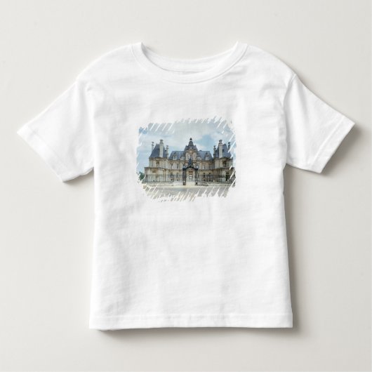 Uitzicht van de West-facade van Chateau de Maisons Kinder Shirts (Voorkant)