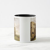 Uitzicht van de West Gate of Pevensey Castle, Suss Mok (Midden)