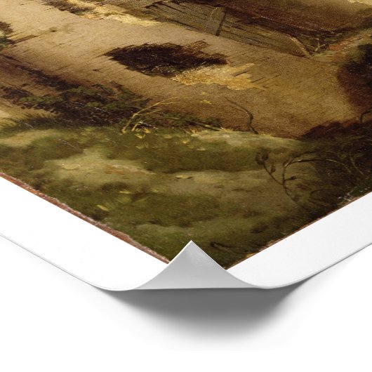 Uitzicht van de West Gate of Pevensey Castle, Suss Poster (Hoek)