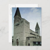 Uitzicht van de westelijke façade, 10e-11e eeuw briefkaart (Voorkant / Achterkant)