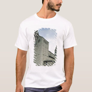 Uitzicht van de westelijke façade, 10e-11e eeuw t-shirt