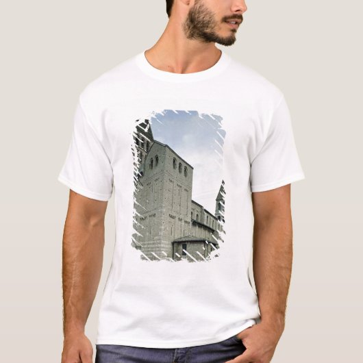 Uitzicht van de westelijke façade, 10e-11e eeuw t-shirt (Voorkant)