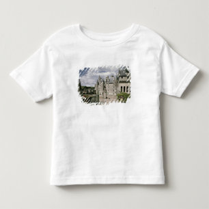 Uitzicht van de westelijke gevel van de gerestaure kinder shirts