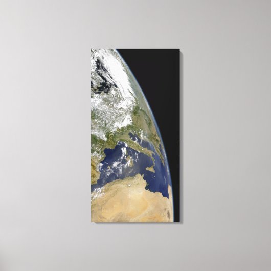 Uitzicht van de westerne Middellandse Zee Canvas Afdruk (Voorkant)