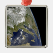 Uitzicht van de westerne Middellandse Zee Metalen Ornament (Voorkant)