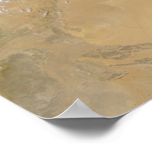 Uitzicht van de westerne Middellandse Zee Poster (Hoek)