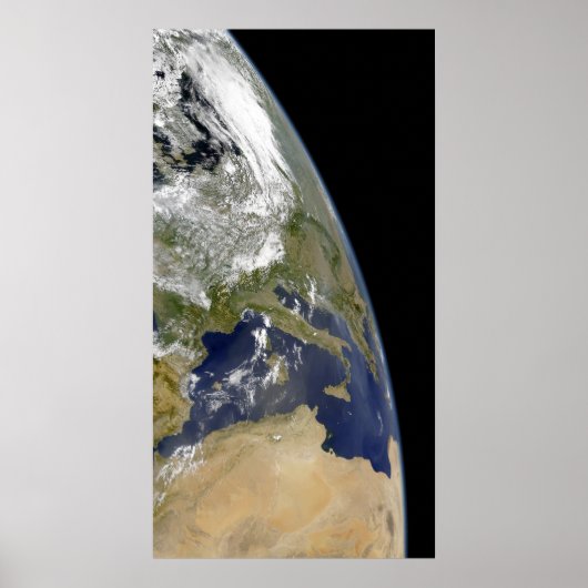 Uitzicht van de westerne Middellandse Zee Poster (Voorkant)