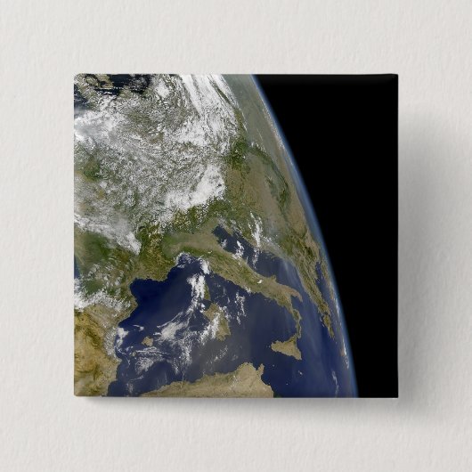 Uitzicht van de westerne Middellandse Zee Vierkante Button 5,1 Cm (Voorkant)