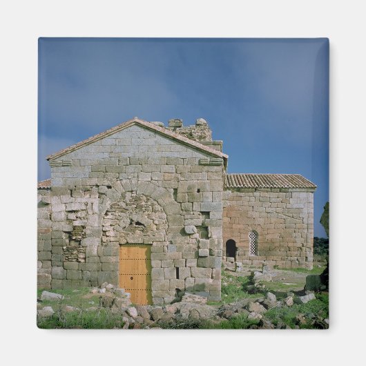 Uitzicht van de westfaçade, gebouwd c.862-930 magneet (Voorkant)