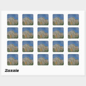 Uitzicht van de westfaçade, gebouwd c.862-930 vierkante sticker (Vel)