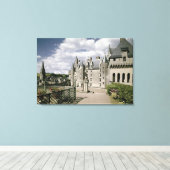 Uitzicht van de westgevel van de gerestaureerde canvas afdruk (Insitu (Houten vloer))