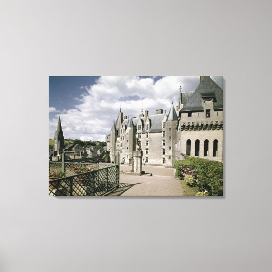 Uitzicht van de westgevel van de gerestaureerde canvas afdruk (Voorkant)
