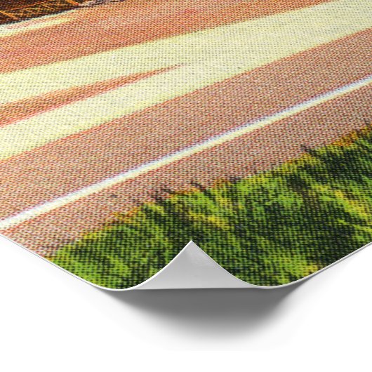 Uitzicht van de Wigwam en de Westerne Top Poster (Hoek)