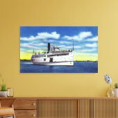 Uitzicht van de wijngaard van de Martha Canvas Afdruk (Insitu (Woonkamer))