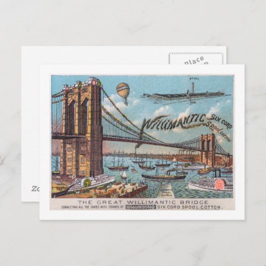 Uitzicht van de William Brug Briefkaart (Voorkant / Achterkant)