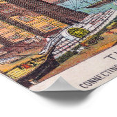 Uitzicht van de William Brug Poster (Hoek)