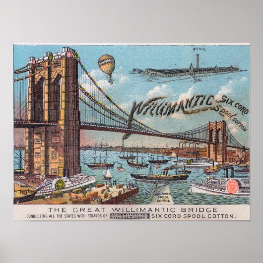 Uitzicht van de William Brug Poster (Voorkant)