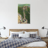 Uitzicht van de Winding Trail, Castle, Top Canvas Afdruk (Insitu (Slaapkamer))