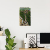 Uitzicht van de Winding Trail, Castle, Top Poster (Thuiskantoor)