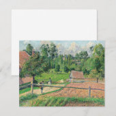 Uitzicht van de Window Camille Pissarro van de kun (Voorkant / Achterkant)