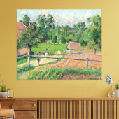 Uitzicht van de Window Camille Pissarro van de kun Canvas Afdruk (Insitu (Woonkamer))