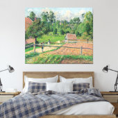 Uitzicht van de Window Camille Pissarro van de kun Canvas Afdruk (Insitu (Slaapkamer))