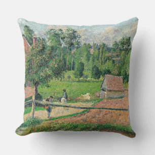 Uitzicht van de Window Camille Pissarro van de kun Kussen