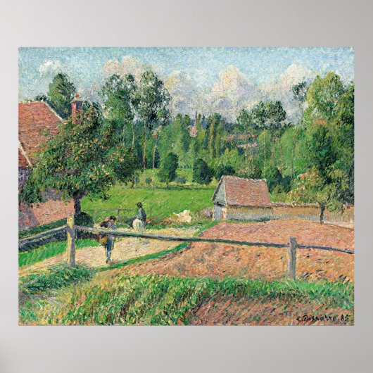 Uitzicht van de Window Camille Pissarro van de kun Poster (Voorkant)