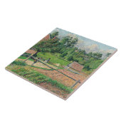 Uitzicht van de Window Camille Pissarro van de kun Tegeltje (Zijkant)