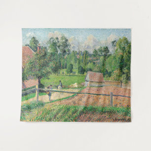 Uitzicht van de Window Camille Pissarro van de kun Wandkleed