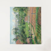 Uitzicht van de Window Camille Pissarro van de kun Wandkleed (Voorkant)