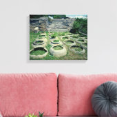 Uitzicht van de winkels canvas afdruk (Insitu (Woonkamer))