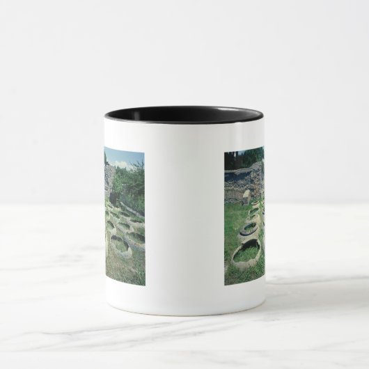 Uitzicht van de winkels mok (Midden)