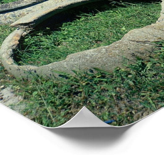 Uitzicht van de winkels poster (Hoek)