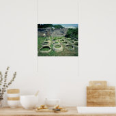 Uitzicht van de winkels poster (Keuken)