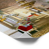 Uitzicht van de Witte Hall in het winterpaleis Poster (Hoek)