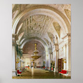 Uitzicht van de Witte Hall in het winterpaleis Poster (Voorkant)