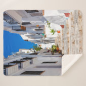 Uitzicht van de witte stad Frigiliana in de lucht  Sherpa Deken (Voorkant (horizontaal))