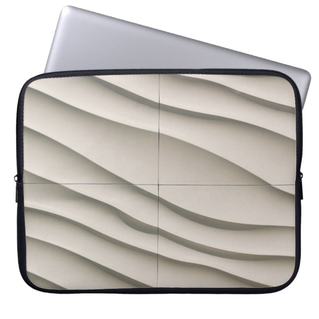 Uitzicht van de woestijn vanuit de lucht laptop sleeve (Voorkant)