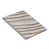 Uitzicht van de woestijn vanuit de lucht notitieboek (Rechterzijde)