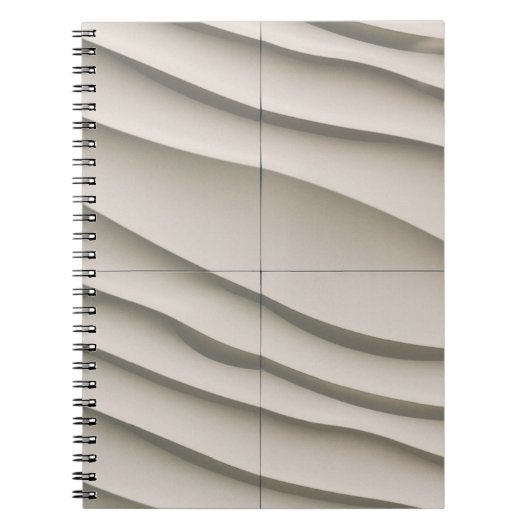 Uitzicht van de woestijn vanuit de lucht notitieboek (Voorkant)